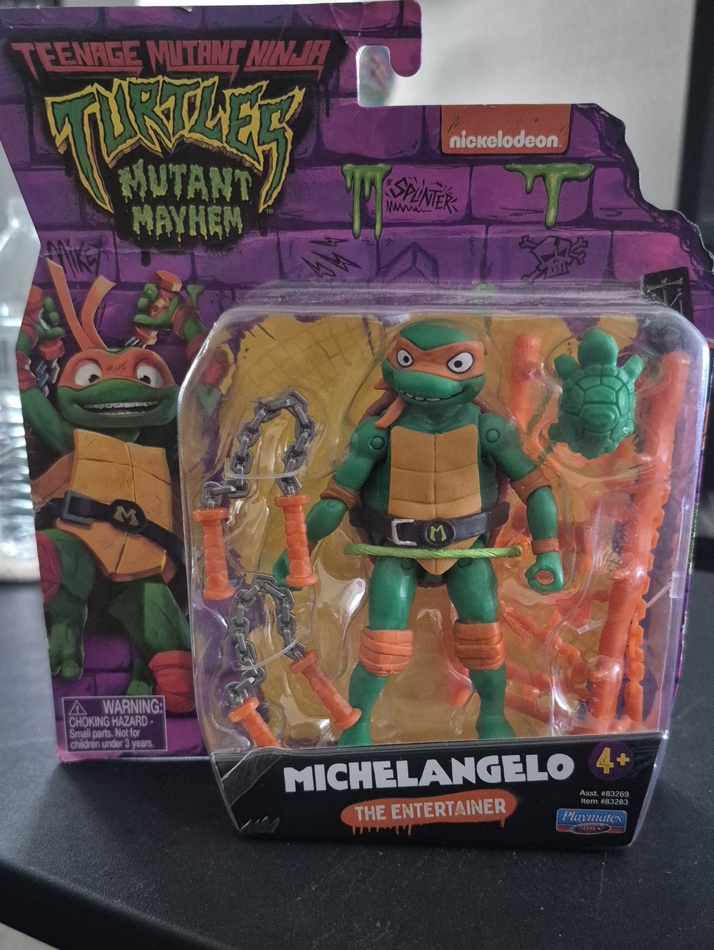 Nickelodeon Michelangelo Action Figure - Green & Orange